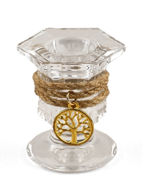 Подсвечник, дерево, 5 х 5,5 см