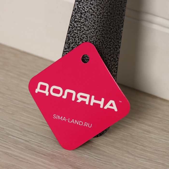 Ложка для обуви Доляна, с кольцом, металлическая, 45&times;5 см, покрытие антик серебро