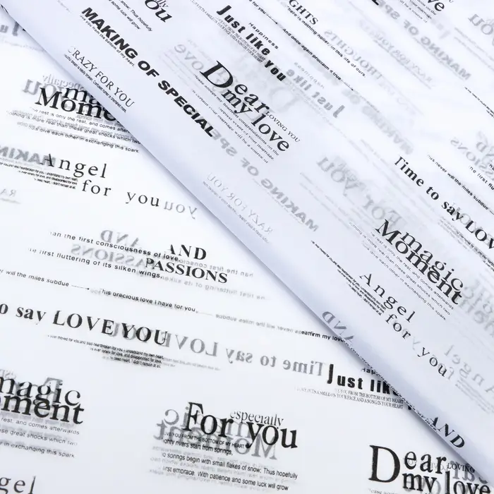 Бумага упаковочная тишью, &laquo;Армани&raquo;, 50 см &times; 70 см 17 грамм, белая