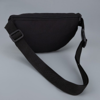 Сумка на пояс &laquo;Ротик off&raquo;, 32х8х15 см, отд на молнии, цвет чёрный
