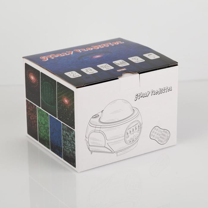 Световой прибор &laquo;Вселенная&raquo; 11 см, лазер, динамик, пульт ДУ, свечение мульти, 5 В