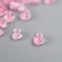 Бисер круглый размер 12/0 "Легкий розовый" 20 гр