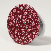 Зеркало складное &laquo;Цветочная поляна&raquo;, d = 7,5 см, с увеличением, цвет МИКС