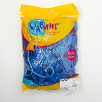 Шар латексный 12", пастель, набор 100 шт., цвет синий Шар латексный 12", пастель, набор 100 шт., цвет синий