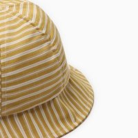 Панама детская "Полосатик" MINAKU, цвет горчичный, р-р 46