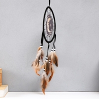 Ловец снов "Месяц и солнце - Откройся счастью" d=20 см