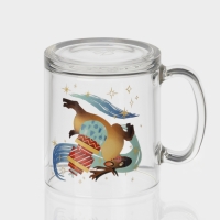 Кружка стеклянная чайная &laquo;С Новым Годом&raquo;, 320 мл, МИКС