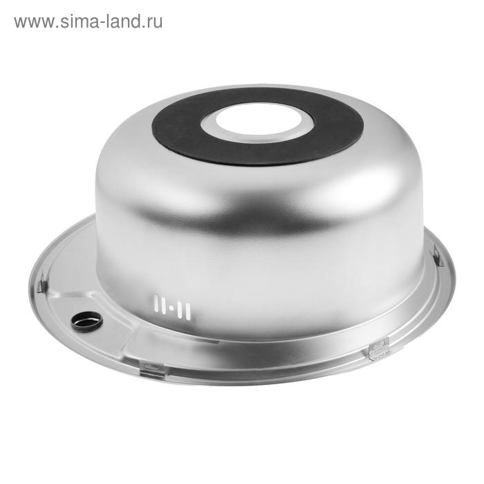 Мойка кухонная MIXLINE 532306, врезная, толщина 0.8 мм, 49х49х18 см, вып. 3 1/2 Мойка кухонная MIXLINE 532306, врезная, толщина 0.8 мм, 49х49х18 см, вып. 3 1/2", с сифоном