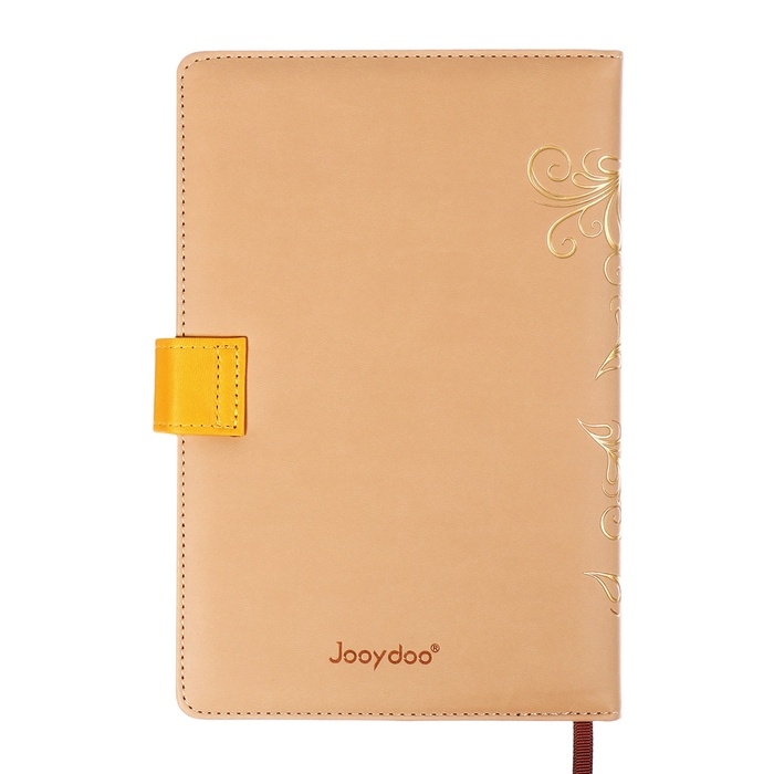 Ежедневник недатированный, обложка ПВХ, формат А5, 140 л, клетка, с хлястиком, Бежевый