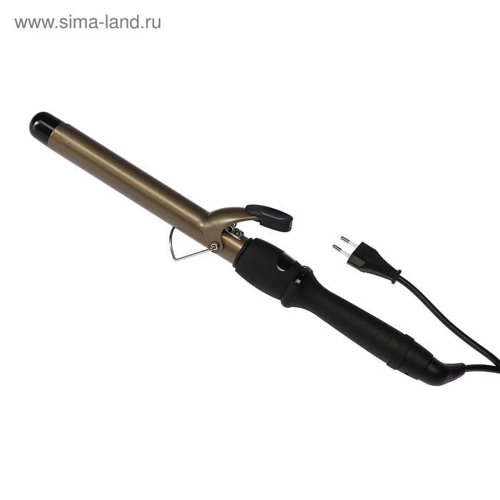 Плойка Luazon LW-07, 65 Вт, керамическое покрытие, d=25 мм, 230&deg;С, черная