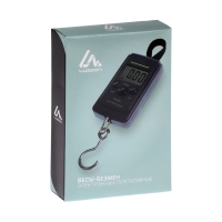 Весы-безмен Luazon LV-403, электронный, до 40 кг, точность до 10 г, подсветка, тёмно-синий Весы-безмен Luazon LV-403, электронный, до 40 кг, точность до 10 г, подсветка, тёмно-синий