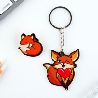 Брелок для ключей, значок, сувенир «Ты моя любовь», набор, 6,8 х 10,5 см. Брелок для ключей, значок, сувенир «Ты моя любовь», набор, 6,8 х 10,5 см.