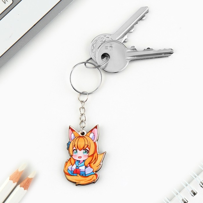 Брелок для ключей со значком &laquo;Ты няшка&raquo;, аниме