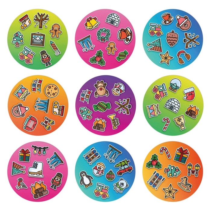 Новогодняя настольная игра &laquo;Новый год: Дуббль. Настроение&raquo;, 55 карт, 5+