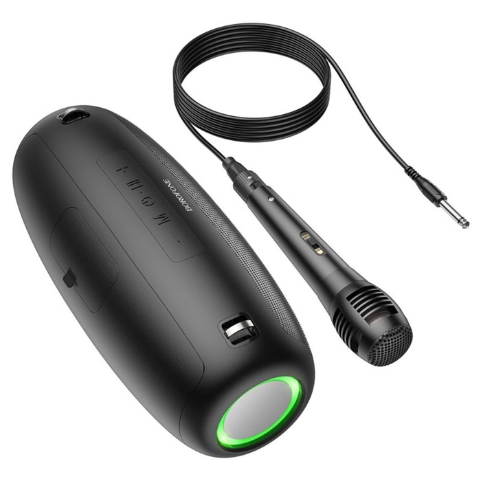 Портативная колонка Borofone модель BP13,10 Вт,1500 мАч,BT5.3,TFcard,USB,AUX,FM-радио,чёрная Портативная колонка Borofone модель BP13,10 Вт,1500 мАч,BT5.3,TFcard,USB,AUX,FM-радио,чёрная