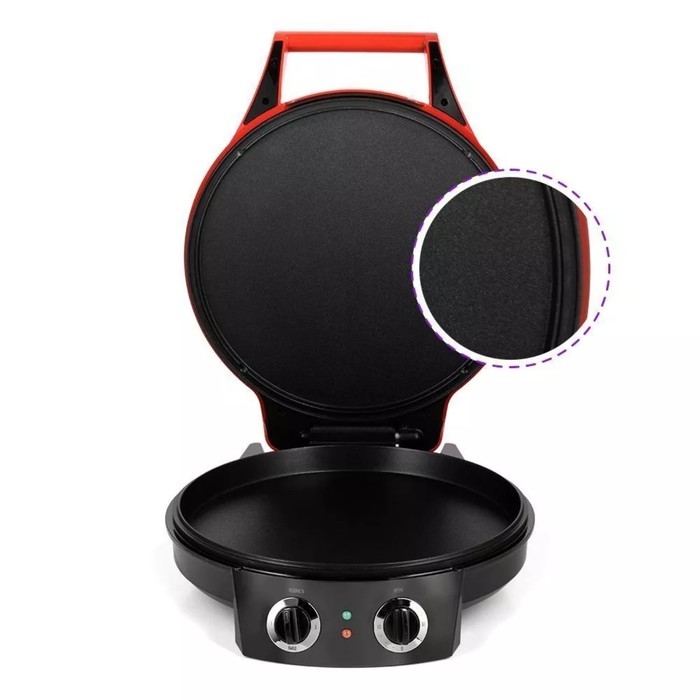 Пиццамейкер Kitfort КТ-3687, 1800 Вт, антипригарное покрытие, красный