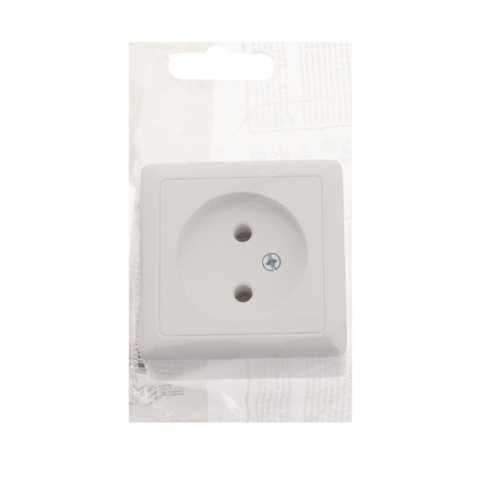 Розетка SE "Хит", 10 А, 250 В, накладная, без з/к, IP20, белая RA10-131-B