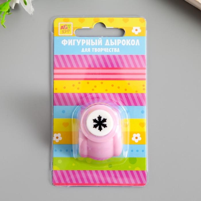 Дырокол фигурный "Снежинка" рисунок 1 см МИКС