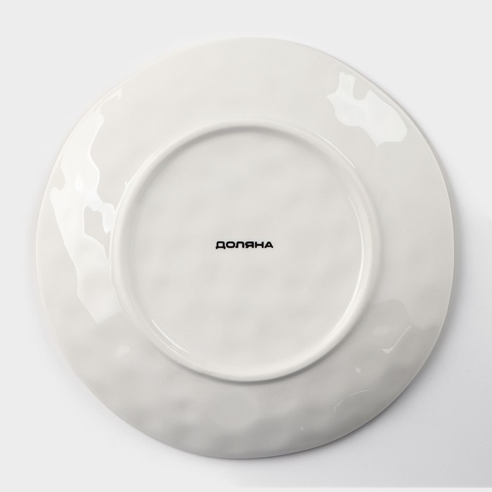 Тарелка фарфоровая Доляна &laquo;Космос&raquo;, d=21,2 см, цвет белый