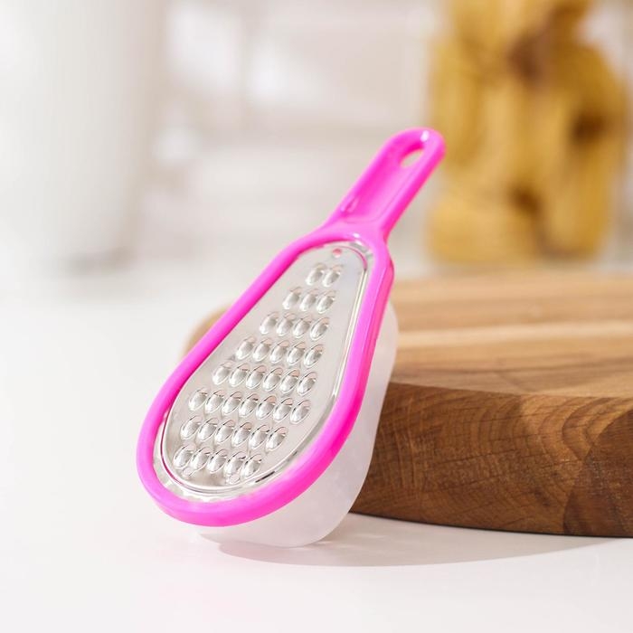 Тёрка с контейнером Доляна &laquo;Груша&raquo;, 16 см, цвет МИКС