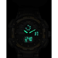 Часы наручные электронные, с будильником, d-5.3 см, ремешок l-26 см, 5 ATM, черные Часы наручные электронные, с будильником, d-5.3 см, ремешок l-26 см, 5 ATM, черные