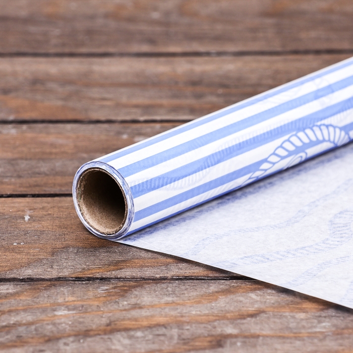 Бумага силиконизированная " Веревки голубые" 0,38 х 5м