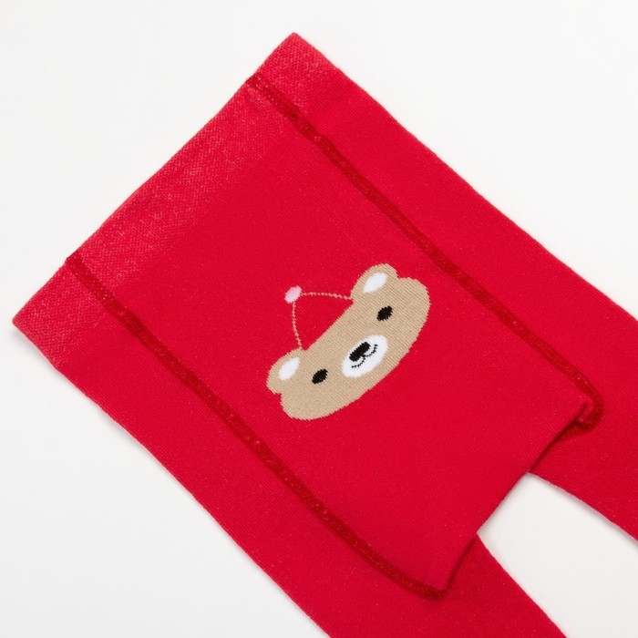 Новый год.Колготки Крошка Я Новый год.Колготки Крошка Я "Мишка", красный, рост 68-74 см