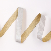 Лента "ТИФФАНИ" для декора и подарков,золото, 2 см х 50 м.