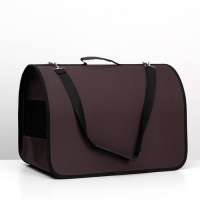 Сумка - переноска для животных, 2 входа, 49 х 30 х 35 см, коричневая Сумка - переноска для животных, 2 входа, 49 х 30 х 35 см, коричневая