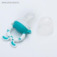 Ниблер для прикорма, с силиконовой сеточкой &laquo;Зайчик&raquo;, цвет голубой