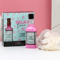 Подарочный набор косметики RELAX TIME, гель для душа во флаконе виски 250 мл и мочалка для тела, Новый Год Подарочный набор косметики RELAX TIME, гель для душа во флаконе виски 250 мл и мочалка для тела, Новый Год