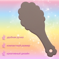 Расчёска - мини массажная, 17,5 &times; 7,3 см, цвет коричневый