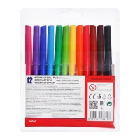 Фломастеры 12цв Koh-i-Noor FISH 1002, смываемые, вентилир, в ПВХ/уп с европодвесом Фломастеры 12цв Koh-i-Noor FISH 1002, смываемые, вентилир, в ПВХ/уп с европодвесом