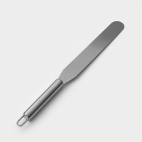 Кондитерская лопатка - палетка прямая Доляна, 32,5&times;3 см, рабочая часть 20 см, цвет серебристый