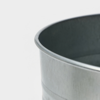 Вазон оцинкованный с ручками, 9 л, h=40 см, ГОСТ