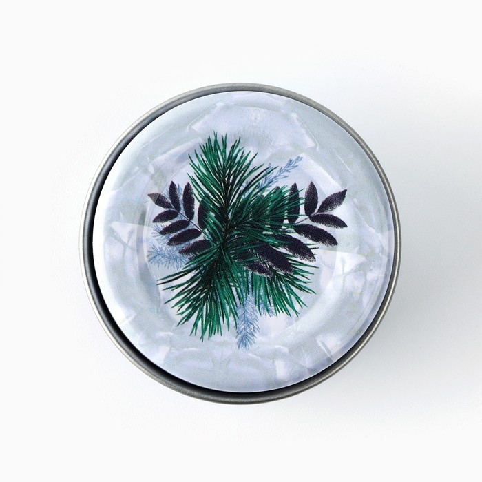 Свеча новогодняя в железной банке &laquo;Новый год: Змейки&laquo;Новый год: аромат сирень, 4.8 см