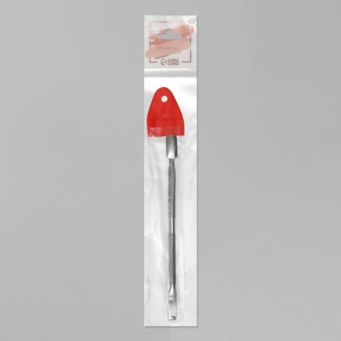 Шабер двусторонний, лопатка прямая/вогнутая, в чехле, 13 см, цвет серебристый Шабер двусторонний, лопатка прямая/вогнутая, в чехле, 13 см, цвет серебристый