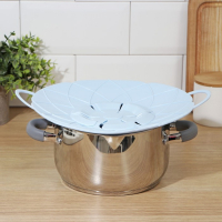 Крышка-невыкипайка силиконовая Доляна &laquo;Актеон&raquo;, d=26 см, цвет голубой