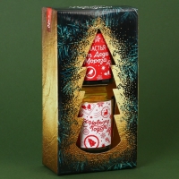 Свечи в стакане новогодние &laquo;Новый год: Счастья от Деда Мороза&raquo;,   набор, 2 шт., аромат корица и апельсин