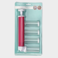 Аэрограф механический, 25&times;12&times;3 см, 4 ёмкости в комплекте, цвет МИКС