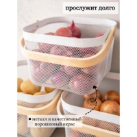 Корзинка универсальная LaDо́m, 26,5&times;25,5&times;18 см, цвет белый