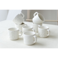 Кружка керамическая &laquo;Геометрия&raquo; белая, 260 мл, цвет белый