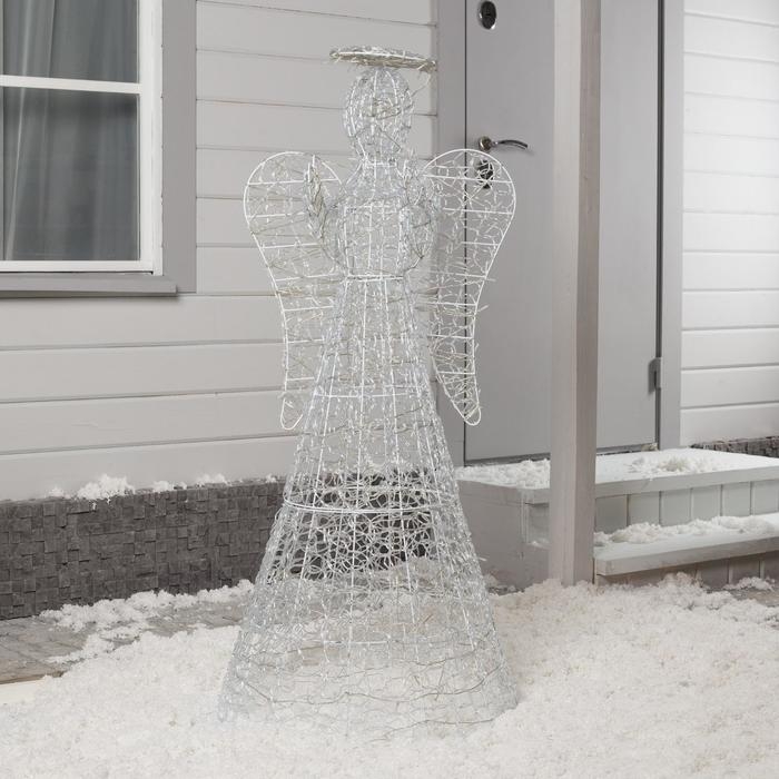 Светодиодная фигура «Ангел» 65 × 140 × 65 см, металл, 31 В, мерцание, свечение тёплое белое Светодиодная фигура «Ангел» 65 × 140 × 65 см, металл, 31 В, мерцание, свечение тёплое белое