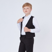 Школьный жилет для мальчика, чёрный, рост 146 (36/M) Школьный жилет для мальчика, чёрный, рост 146 (36/M)