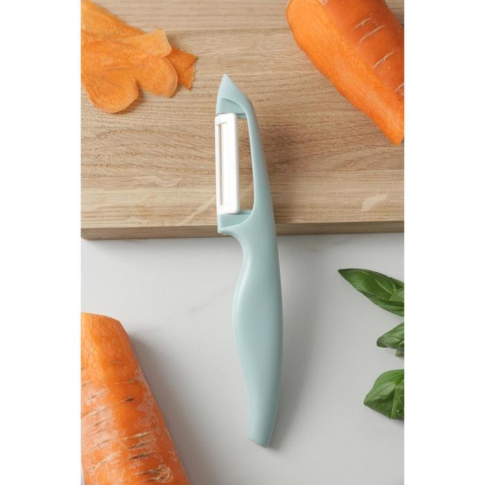 Овощечистка керамическая Доляна &laquo;Венеция&raquo;, 17 см, цвет МИКС