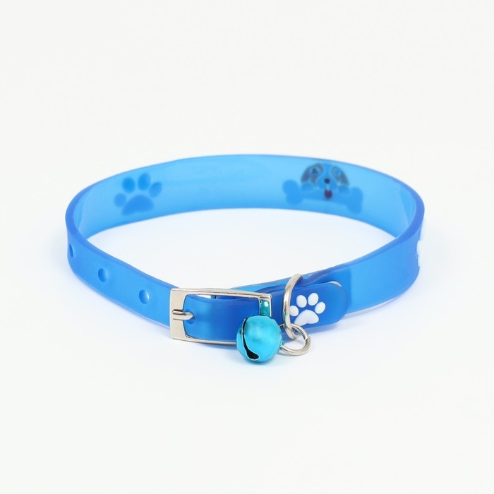 Ошейник со светящимися элементами Ошейник со светящимися элементами "Наслаждение", 30 х 1 см, голубой