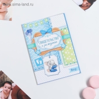 Папка для свидетельства о рождении мальчика &laquo;Мои первые документы&raquo;, А5