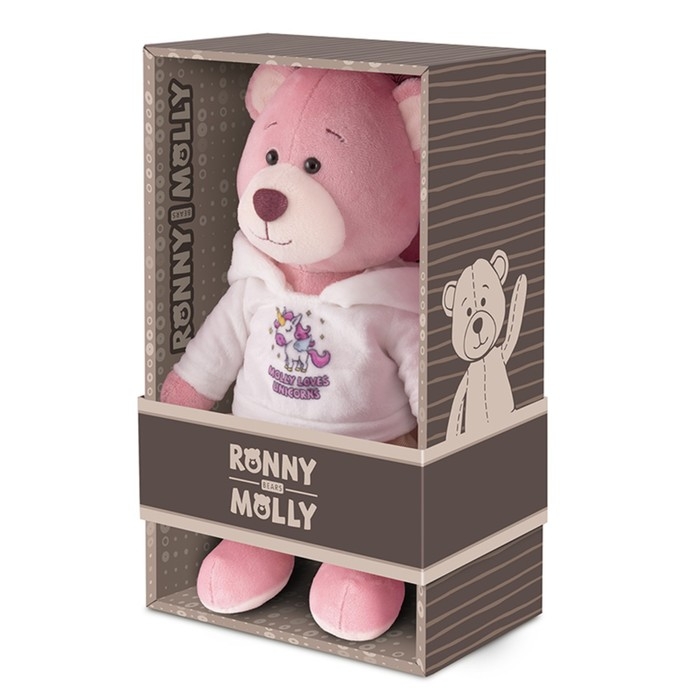 Мягкая игрушка &laquo;Мишка Молли в худи единорога и юбке-сетке&raquo;, 21 см