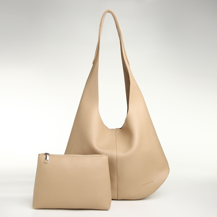 Сумка женская на магните TEXTURA, средний размер, цвет бежевый Сумка женская на магните TEXTURA, средний размер, цвет бежевый