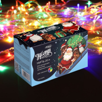 Гирлянда &laquo;Нить&raquo; 20 м, IP20, прозрачная нить, 200 LED, свечение мульти, 8 режимов, 220 В